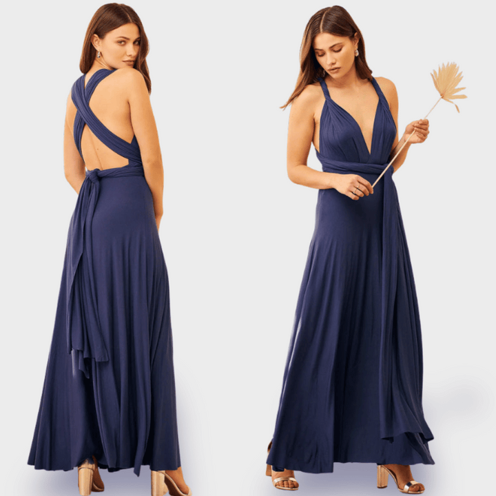 Dagmar | Wrap dress made of premium fabric for elegant appearances