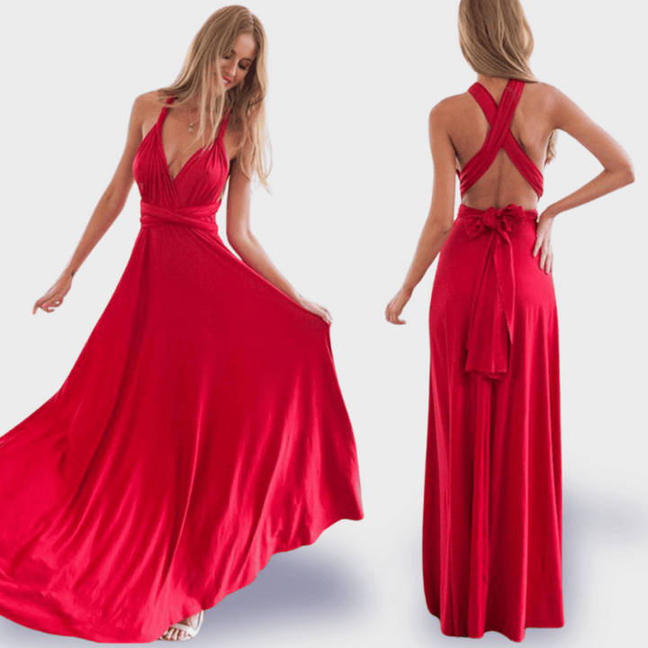 Dagmar | Wrap dress made of premium fabric for elegant appearances