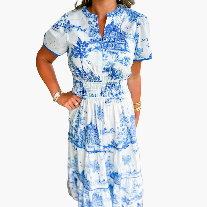 Eliza | Classic Toile Maxi
