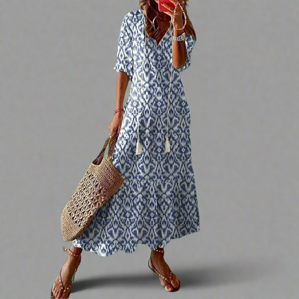 Almuth | Premium summer dress with printed design