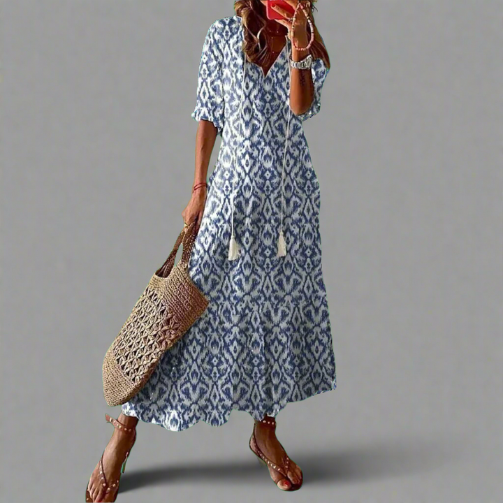 Almuth | Premium summer dress with printed design