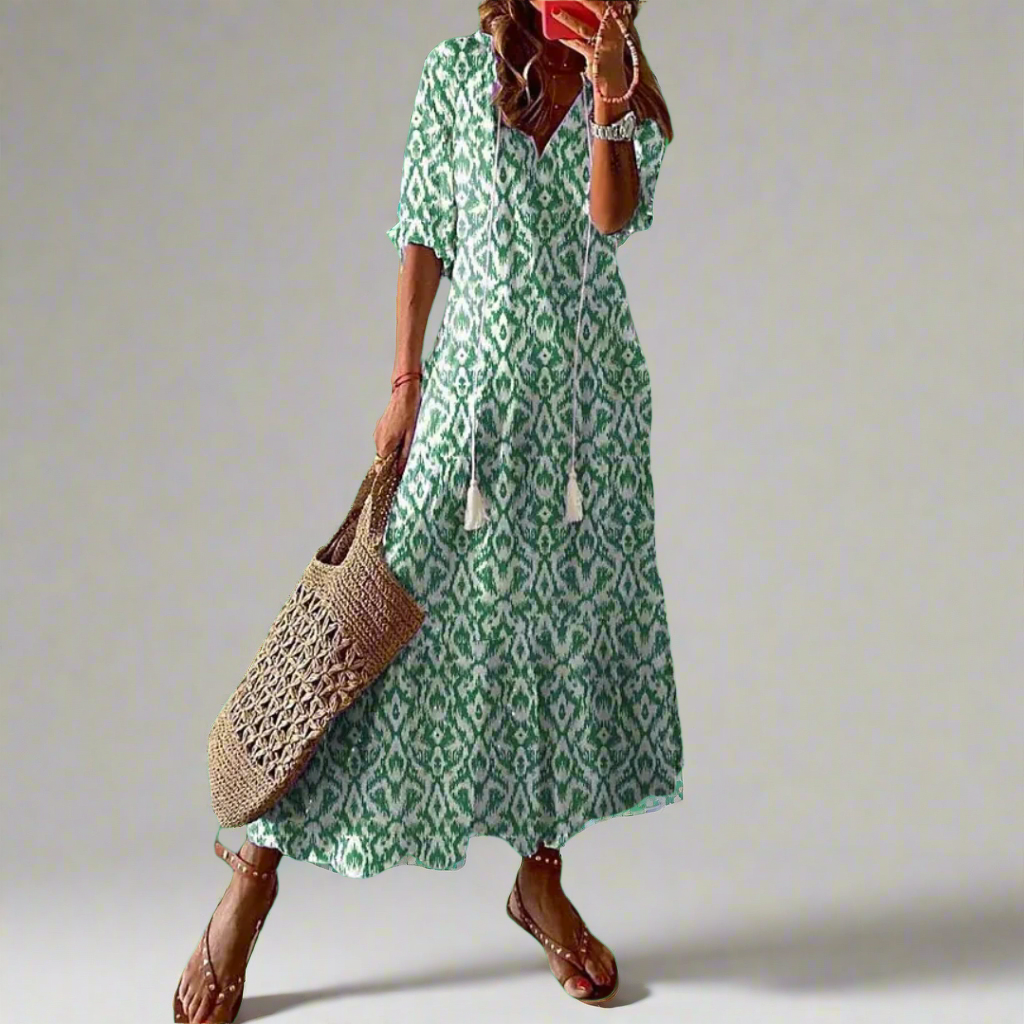 Almuth | Premium summer dress with printed design