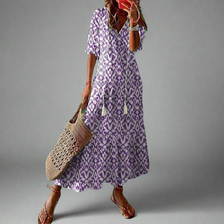 Almuth | Premium summer dress with printed design