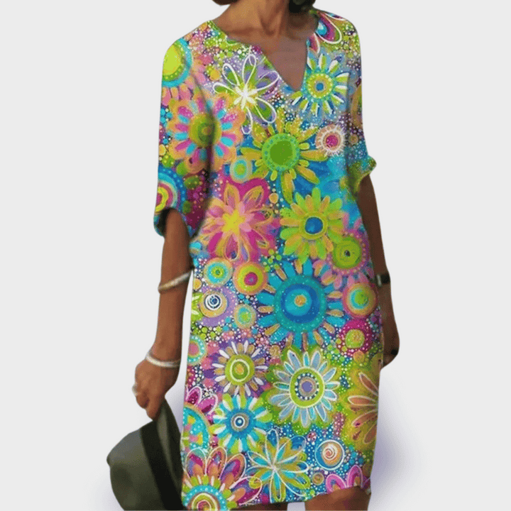 Emilia | Flower Dress made from Premium Fabric