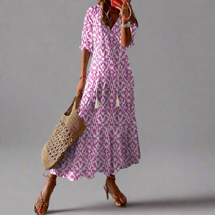 Almuth | Premium summer dress with printed design