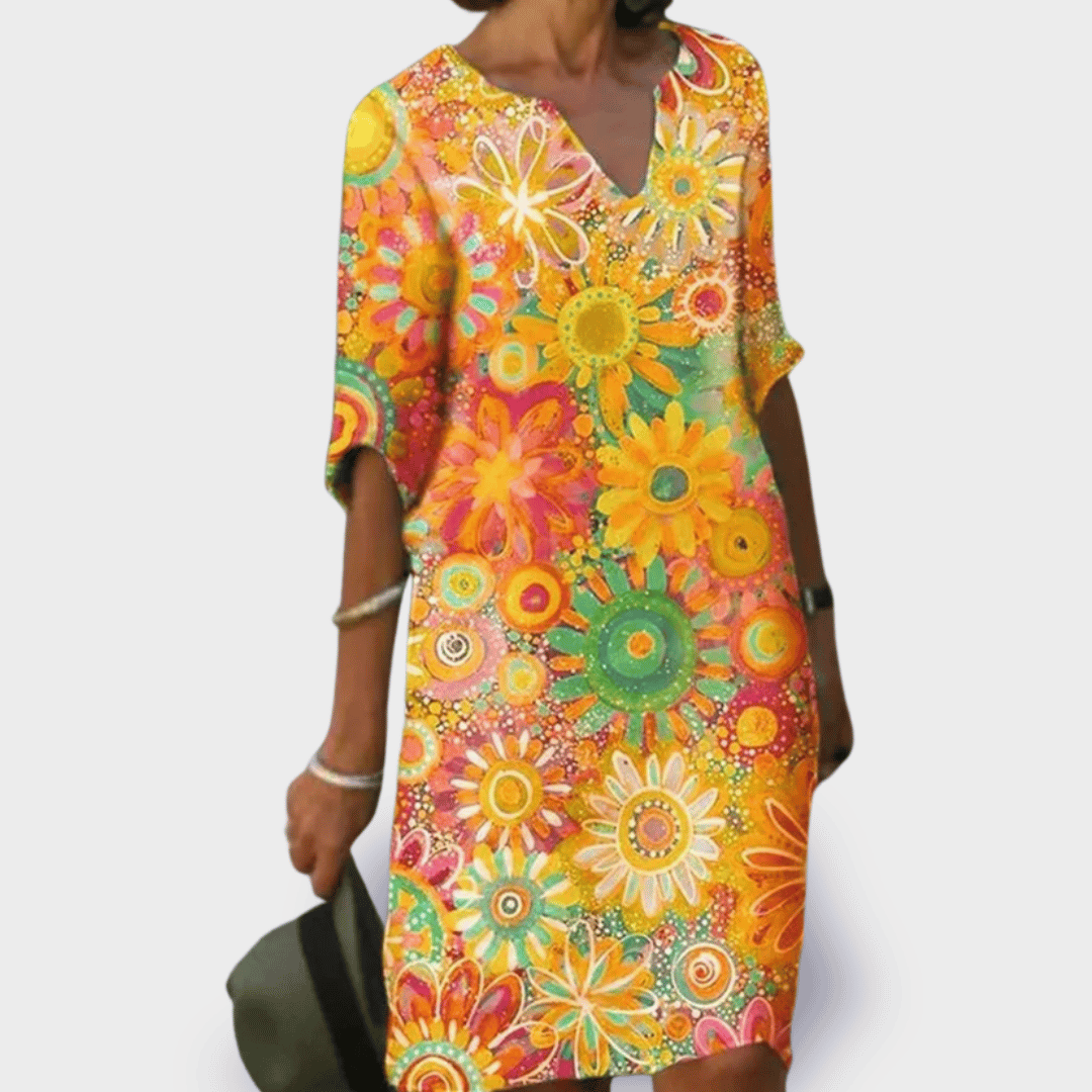 Emilia | Flower Dress made from Premium Fabric