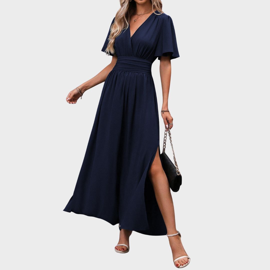 Celina™ | Elegant Maxi Dress with Slit
