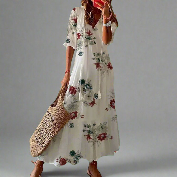 Almuth | Premium summer dress with printed design