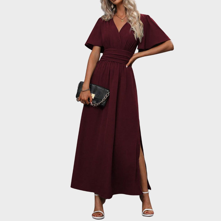 Celina™ | Elegant Maxi Dress with Slit