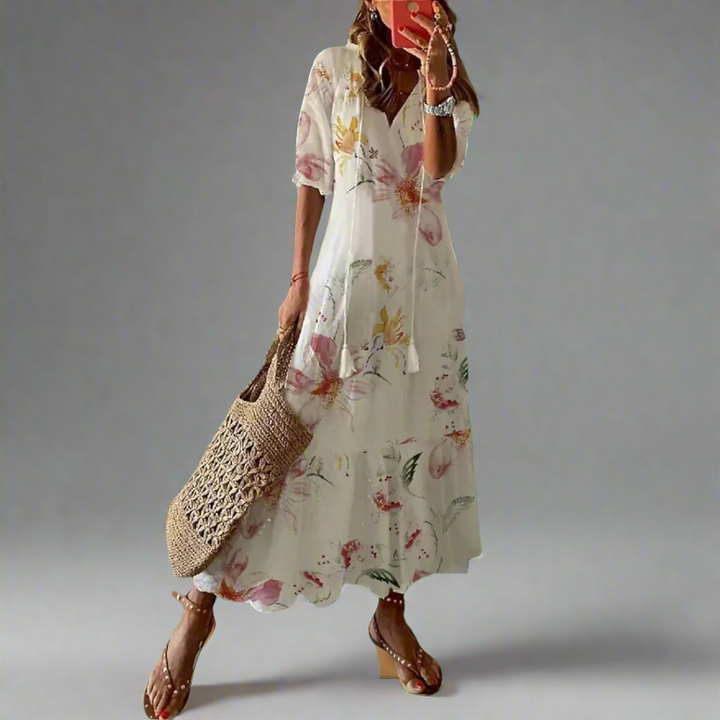 Almuth | Premium summer dress with printed design