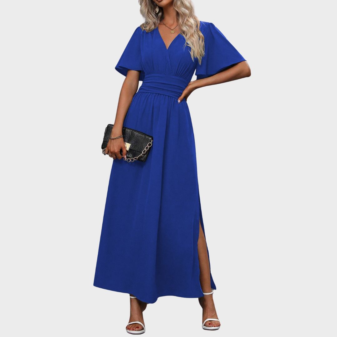Celina™ | Elegant Maxi Dress with Slit