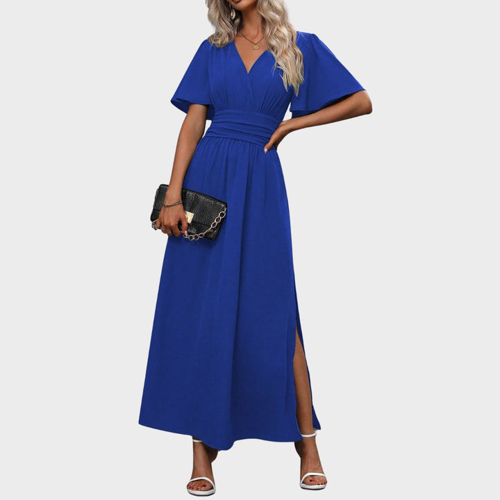 Celina™ | Elegant Maxi Dress with Slit