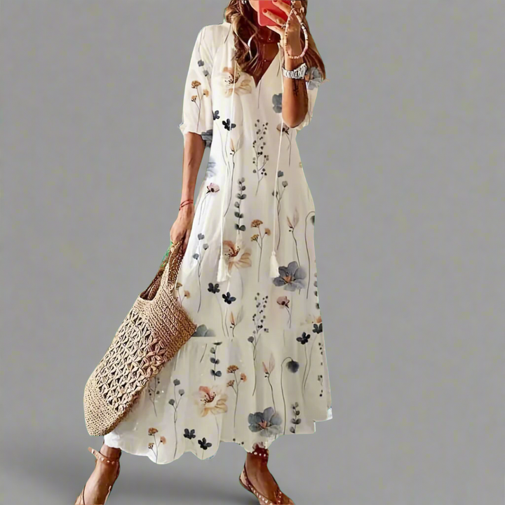 Almuth | Premium summer dress with printed design