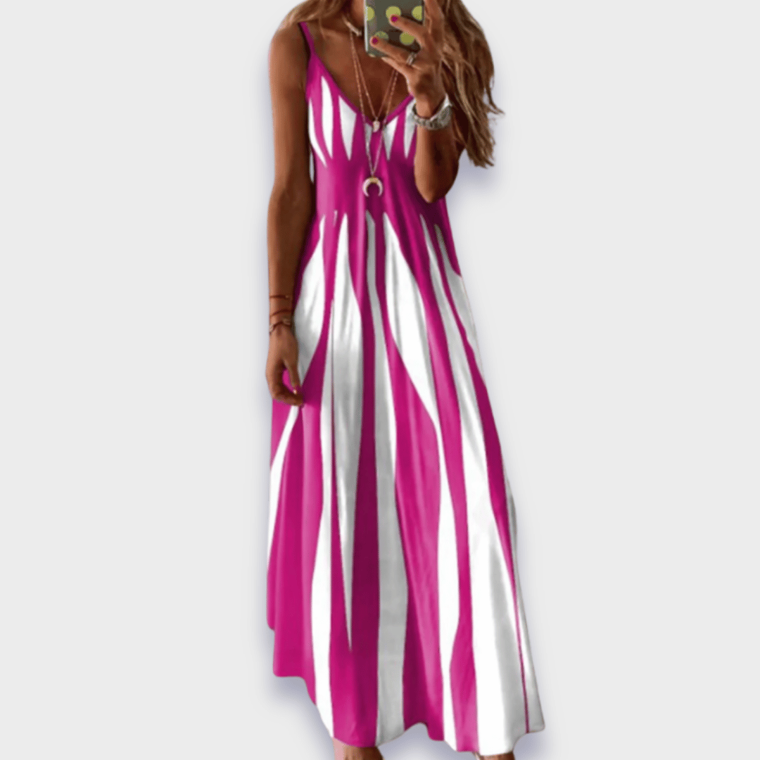 Claudia | Long casual dress made from handcrafted premium fabric