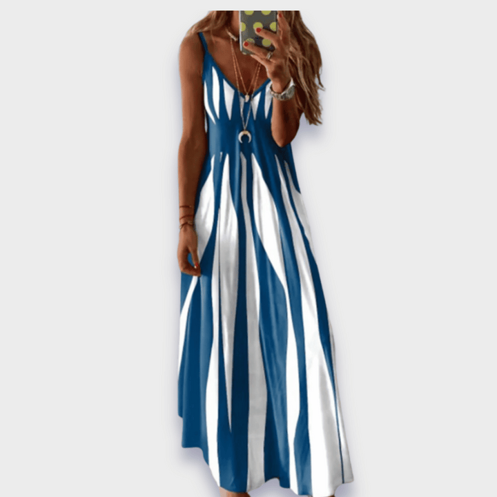 Claudia | Long casual dress made from handcrafted premium fabric