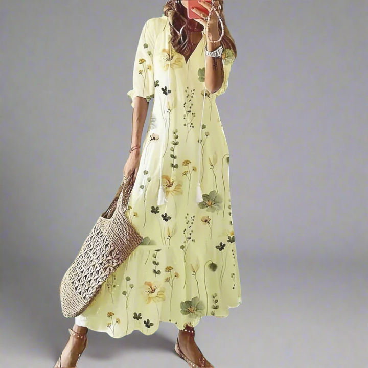 Almuth | Premium summer dress with printed design