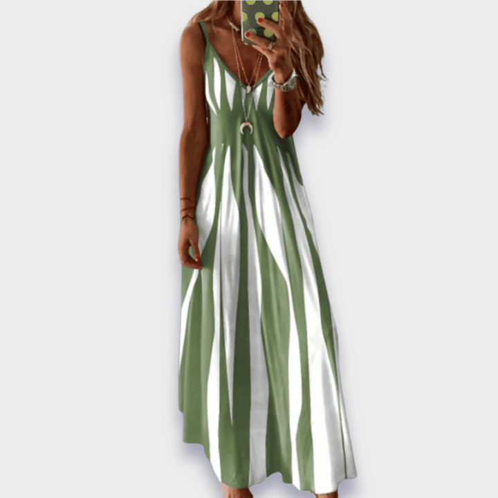 Claudia | Long casual dress made from handcrafted premium fabric