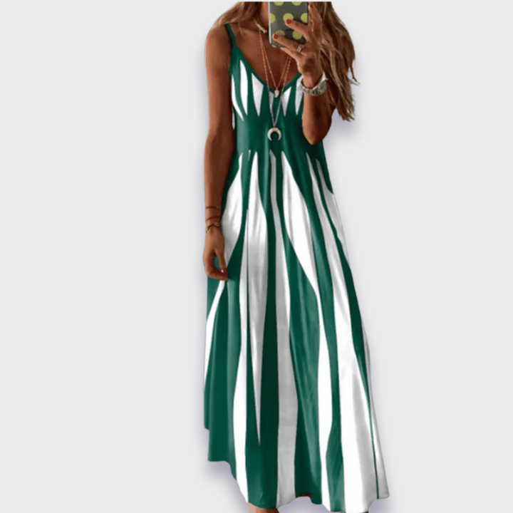 Claudia | Long casual dress made from handcrafted premium fabric
