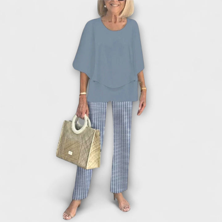 Rosamund – Modern Blouse & Trouser Set