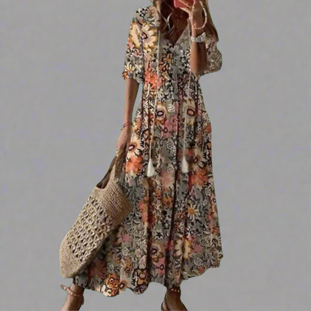 Almuth | Premium summer dress with printed design