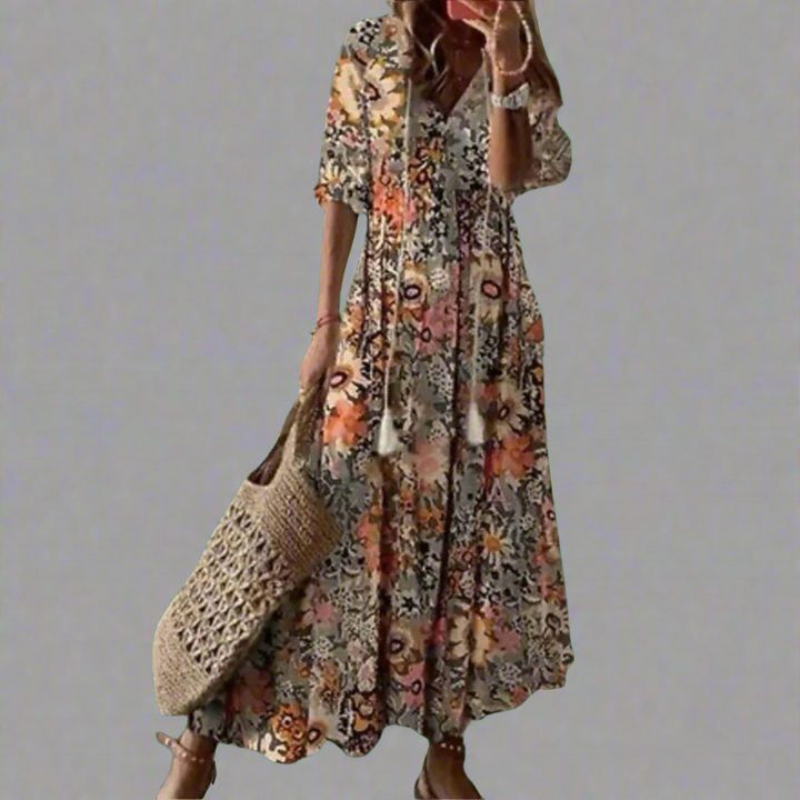 Almuth | Premium summer dress with printed design