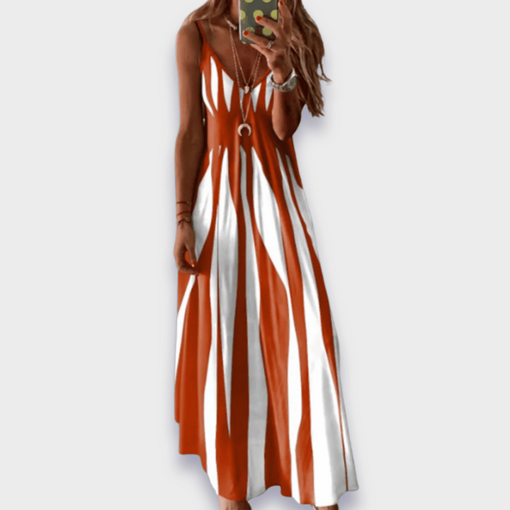 Claudia | Long casual dress made from handcrafted premium fabric