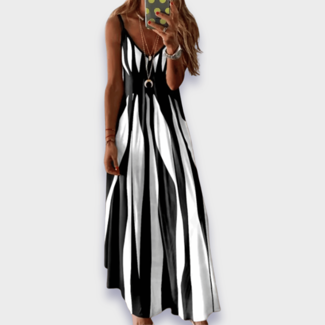 Claudia | Long casual dress made from handcrafted premium fabric