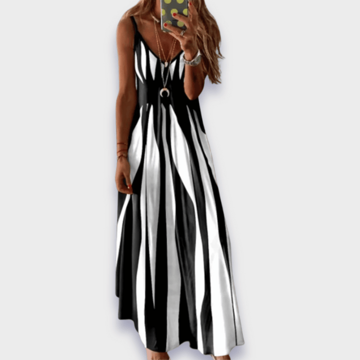 Claudia | Long casual dress made from handcrafted premium fabric