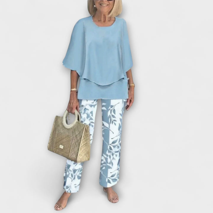 Rosamund – Modern Blouse & Trouser Set