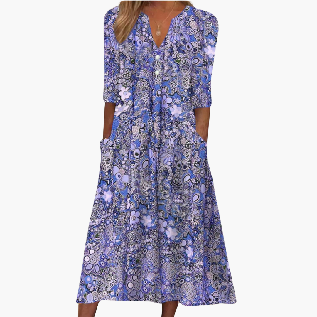 Willow | Elegant Summer Dress with Tummy Coverage