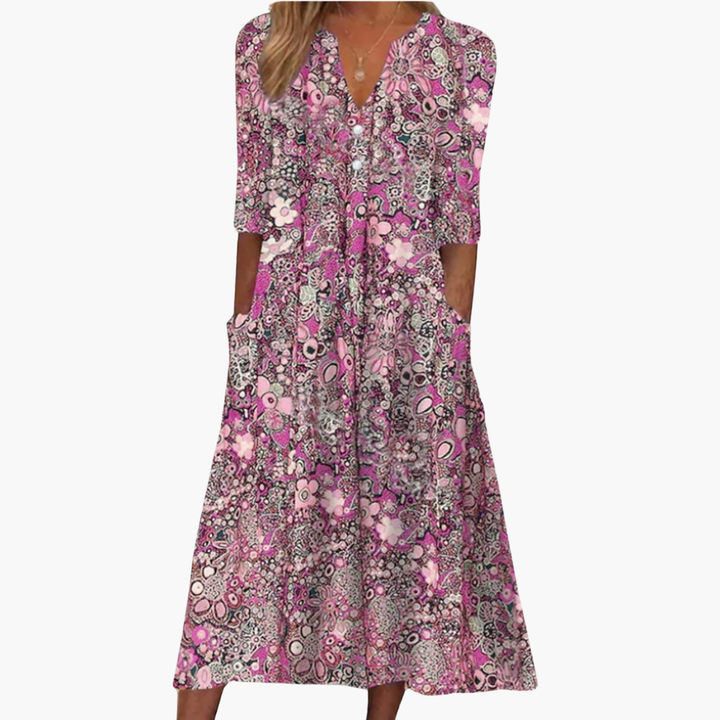 Willow | Elegant Summer Dress with Tummy Coverage