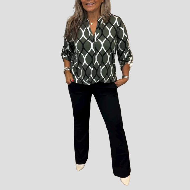 Noor™ | Blouse with Graphic Print