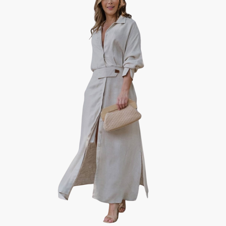 Jeanette | Maxi Dress with V-Neckline
