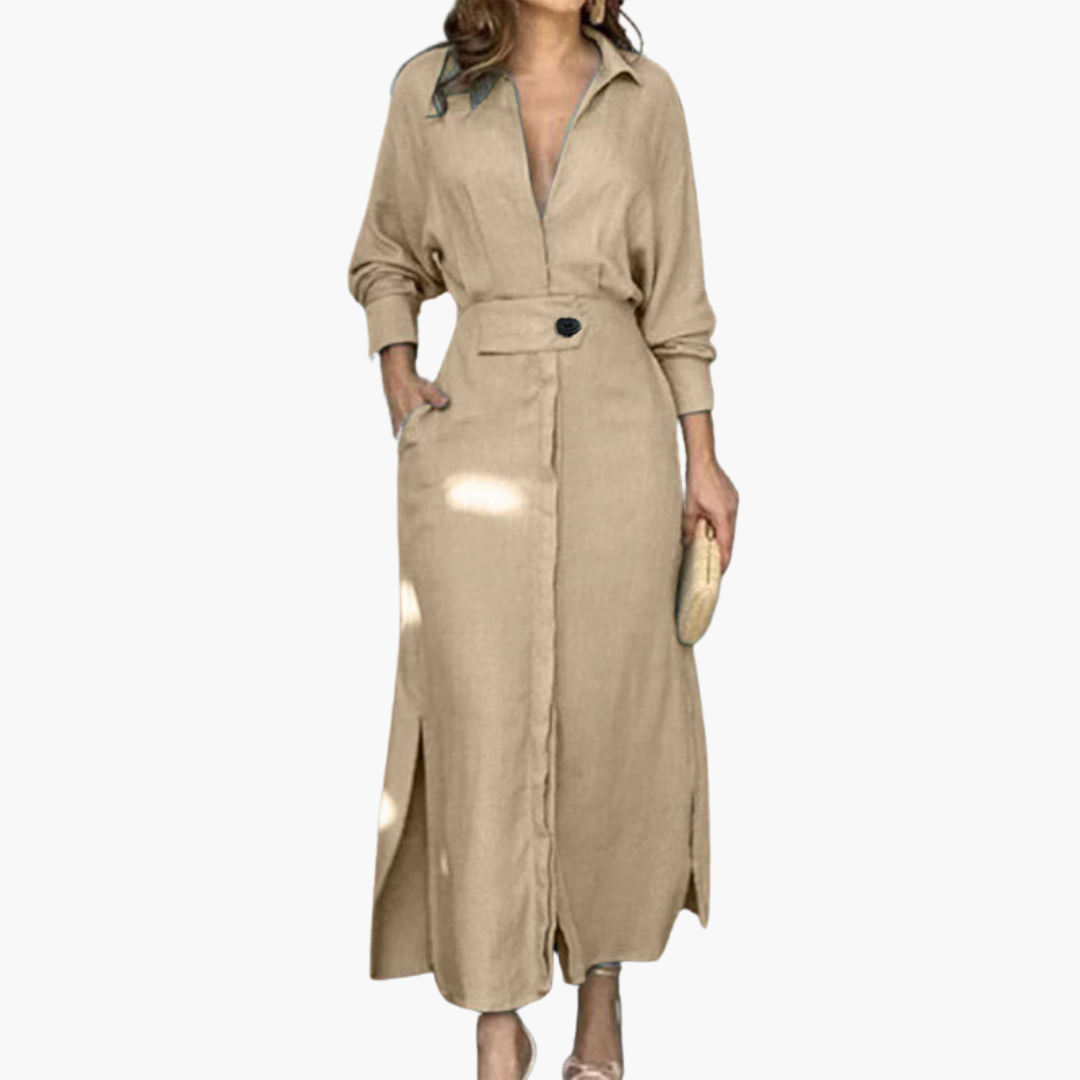 Jeanette | Maxi Dress with V-Neckline