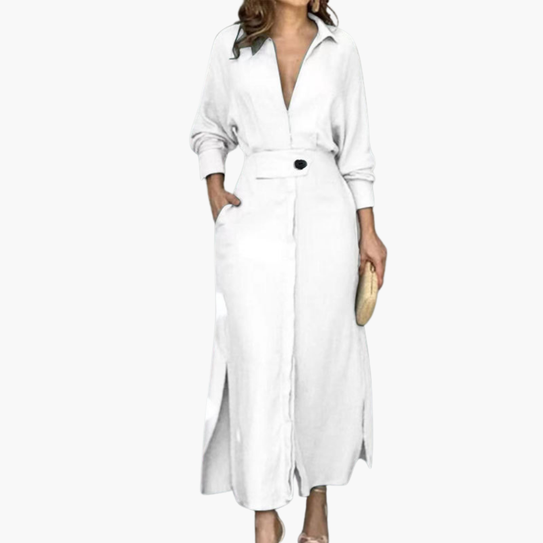 Jeanette | Maxi Dress with V-Neckline