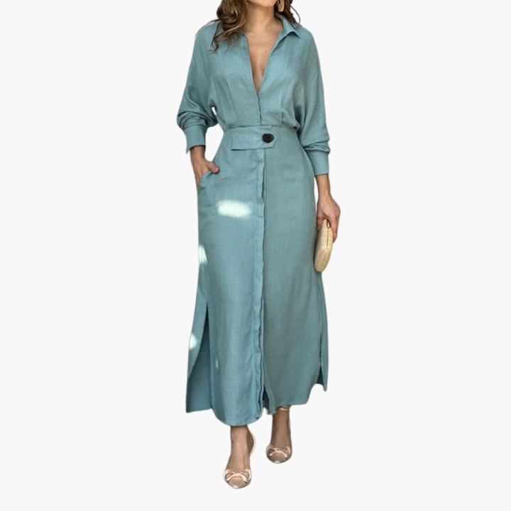 Jeanette | Maxi Dress with V-Neckline