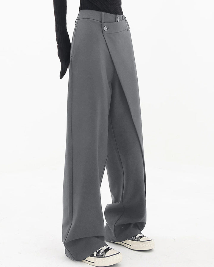Lina | Irregular Wide-Leg Trousers