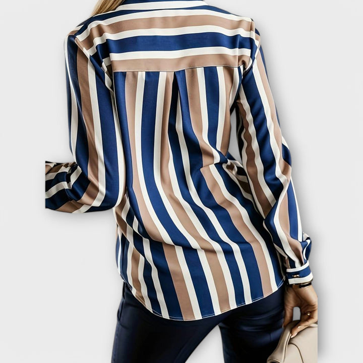 Emily – Casual Striped Blouse