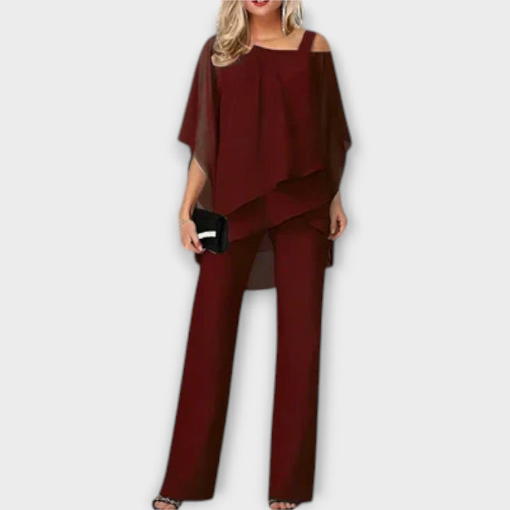Celeste – Chiffon Evening Set