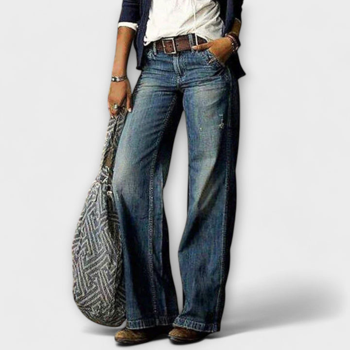 Cess | Wide-leg denim trousers