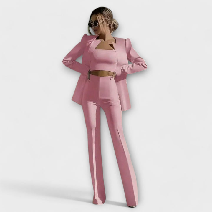 Selina – Three-Piece Tailored Set (Blazer, Top & Trousers)