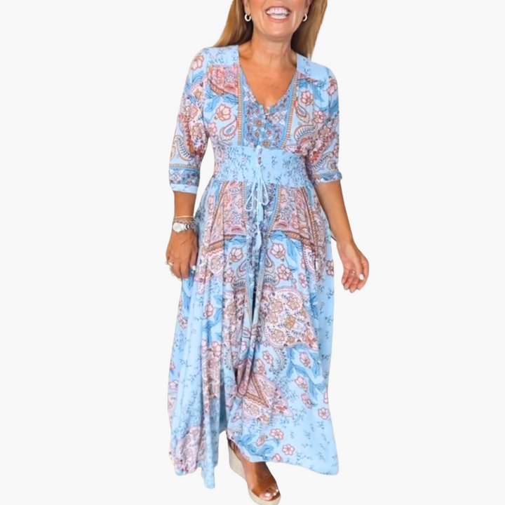 Marga™ | Elegant Summer Dress with V-Neckline