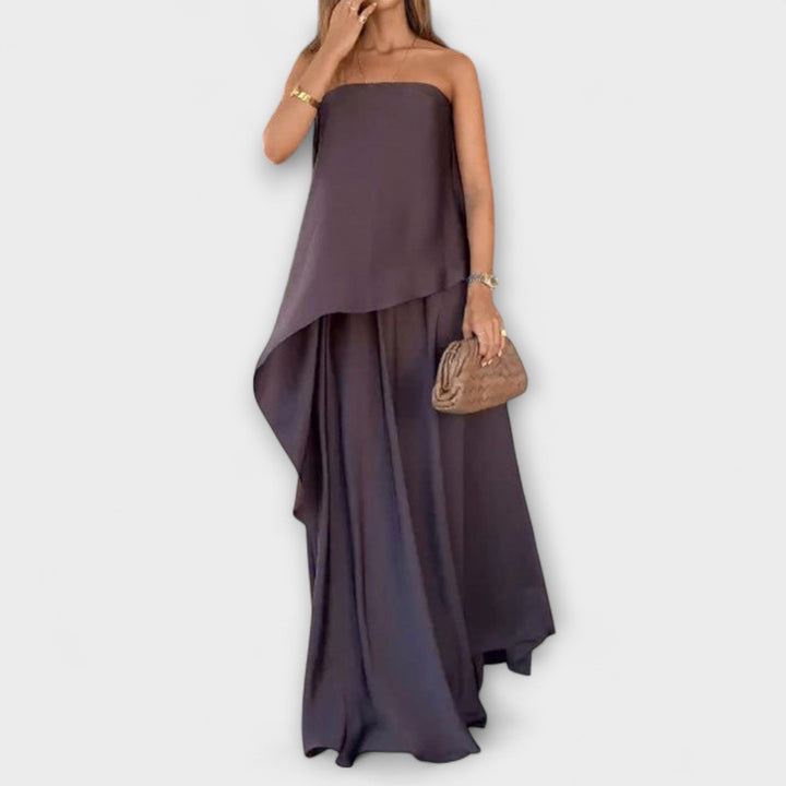 Ruby – Sleeveless Bandeau Top & Skirt Co-Ord