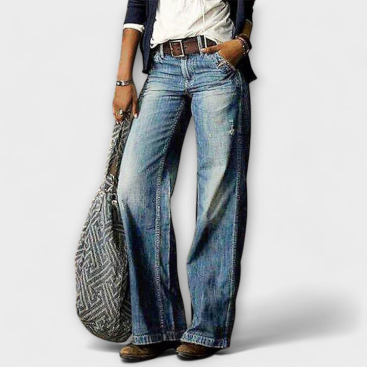 Cess | Wide-leg denim trousers