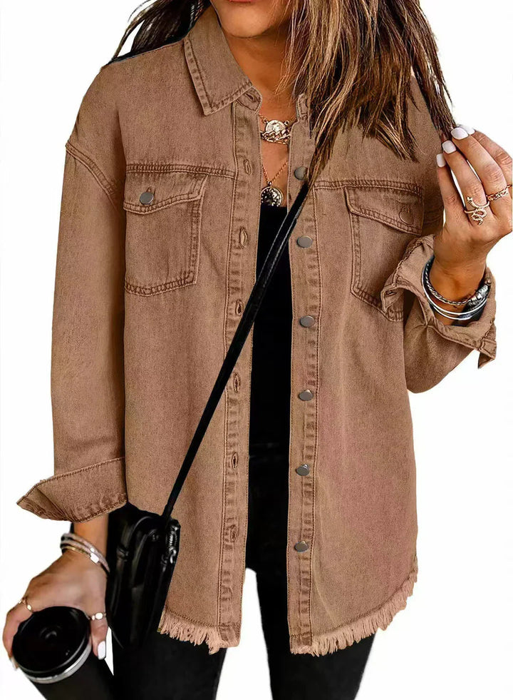 Jolien™ | Long-Sleeved Denim Jacket with Pockets