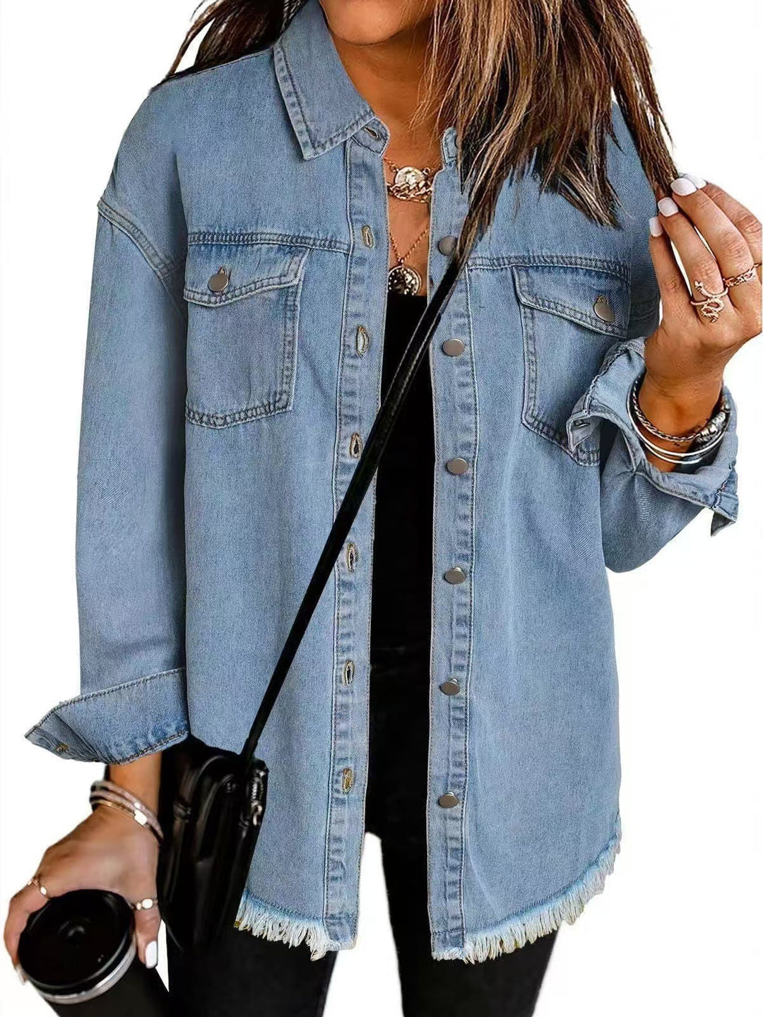 Jolien™ | Long-Sleeved Denim Jacket with Pockets