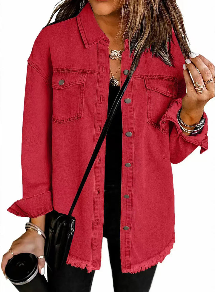 Jolien™ | Long-Sleeved Denim Jacket with Pockets