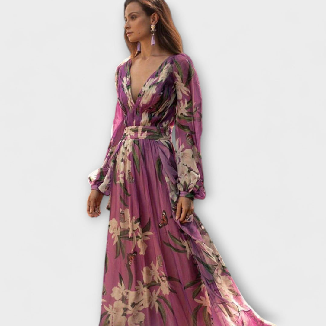 Anne | High-quality elegant maxi dress