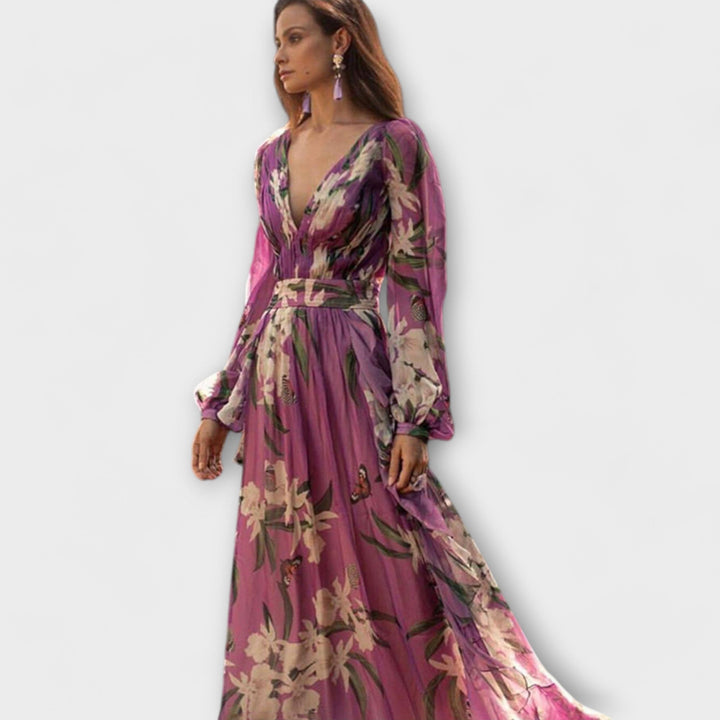 Anne | High-quality elegant maxi dress