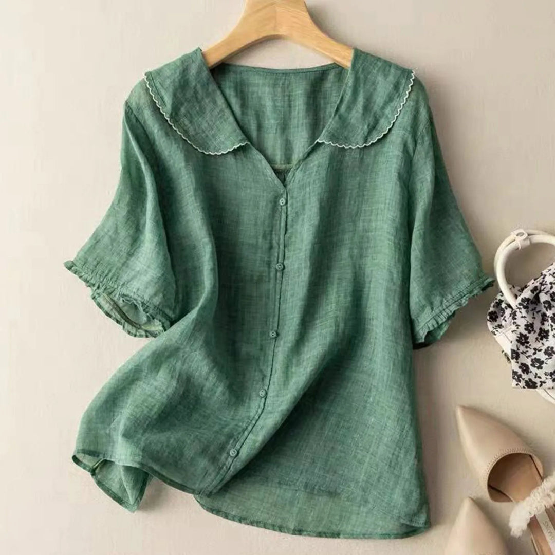Adele | Lightweight Linen Blouse